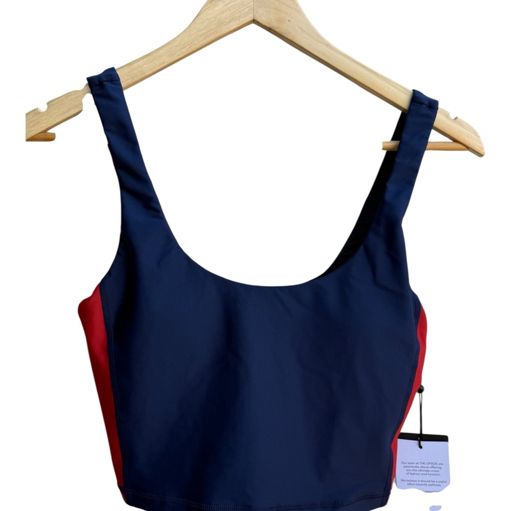 The Upside
side-stripe colour-block Sports bra NWT